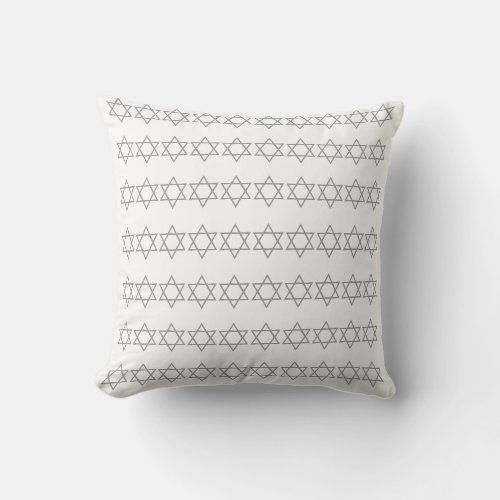 soft BLUE  white MENORAH  STARS pillow