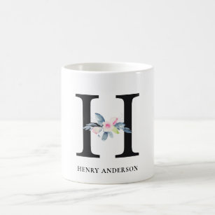 Letter H Mugs - No Minimum Quantity