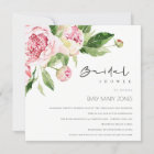 SOFT BLUSH FLORAL PEONY WATERCOLOR BRIDAL SHOWER 