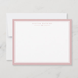 Soft Blush Frame Note Card
