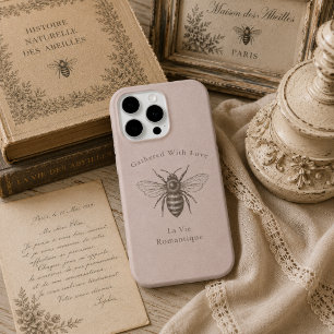 Soft Blush French Country Aesthetic Vintage iPhone 15 Pro Case
