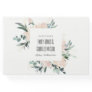 SOFT BLUSH GOLD FLORAL FRAME WATERCOLOR WEDDING GUEST BOOK