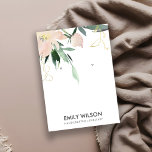 SOFT BLUSH GOLD FLORAL WATERCOLOR EARRING DISPLAY BUSINESS CARD<br><div class="desc">If you need any further customisation please feel free to message me on yellowfebstudio@gmail.com.</div>