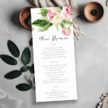 SOFT BLUSH GREEN PEONY FLORAL WATERCOLOR WEDDING MENU<br><div class="desc">If you need any further customisation please feel free to message me on yellowfebstudio@gmail.com.</div>