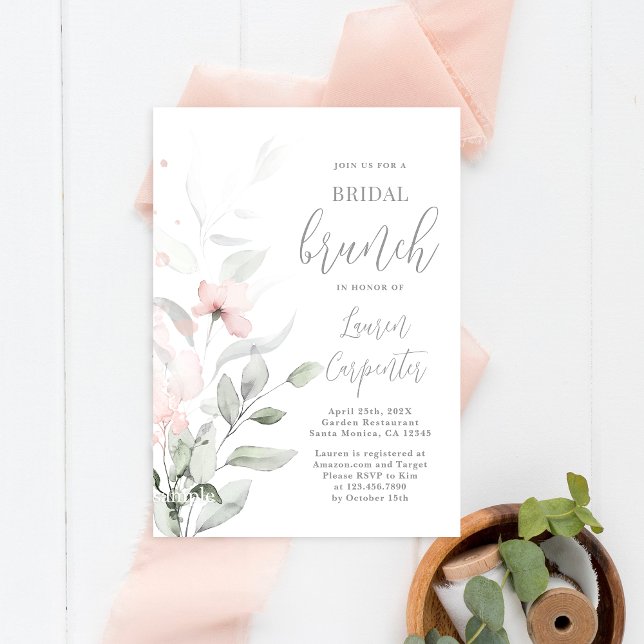 Soft Blush Pink Bridal Shower invitation (Creator Uploaded)