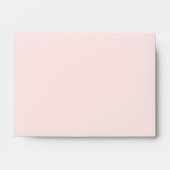 Soft Blush Pink Vintage Floral Wedding 4x6 Envelope (Front)