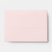 Soft Blush Pink Vintage Floral Wedding 4x6 Envelope (Back (Top Flap))