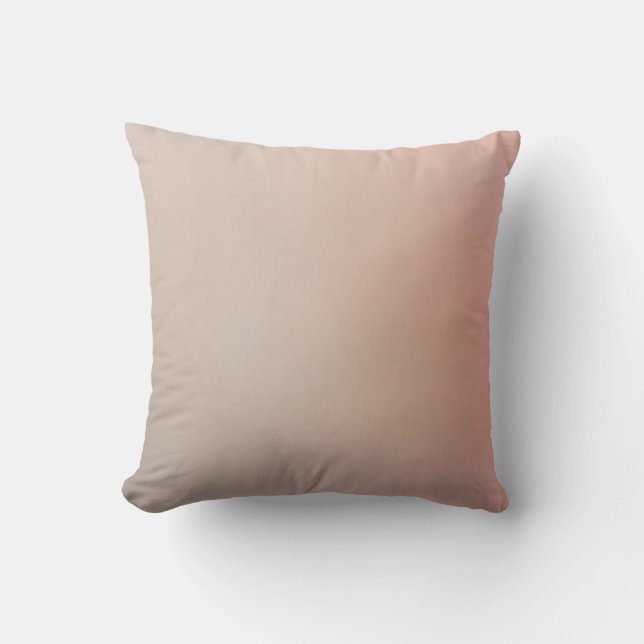 Soft Blush Throw Pillow (Front)