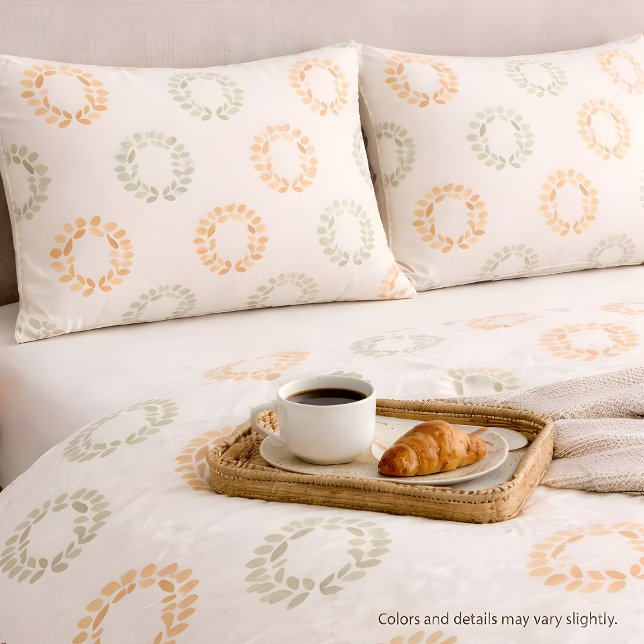 Soft Boho Pebble Circle Pattern Duvet Cover (Creator Uploaded)