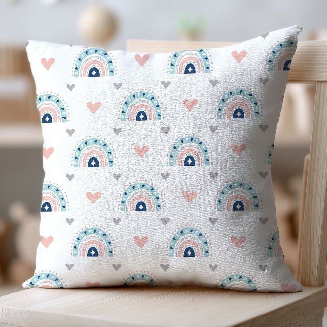 Soft Boho Pillow Pastel Rainbow Nursery Charm (Soft Boho Pillow Pastel Rainbow Nursery Charm)