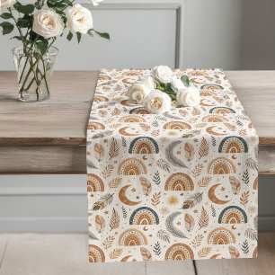 Soft Boho Rainbow Table Runner Tribal Inspiration
