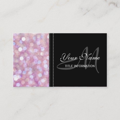 Soft Bokeh Glitter Sparkles Business Cards