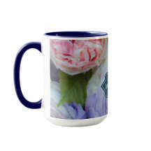 Soft & bold multi flower Personalized Mug