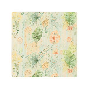  Soft Botanical Dream Metal Print