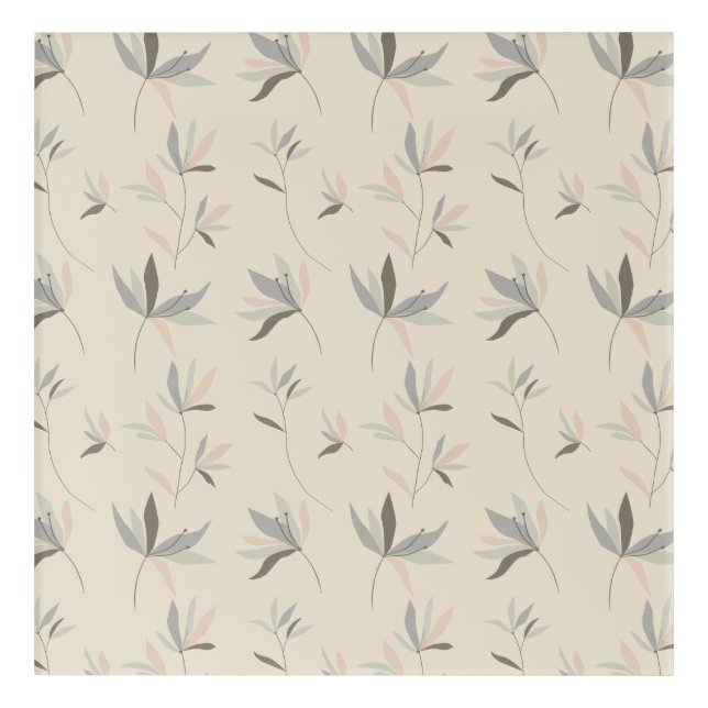 Soft Botanical Harmony Acrylic Print (Front)