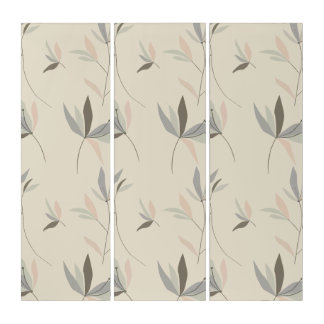 Soft Botanical Harmony Triptych