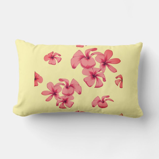 soft botanical pillow romantic rose cushion (Front)