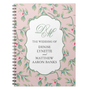 Soft Botanical Wedding  Notebook