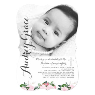 Soft Botanicals | Baptism Invitation