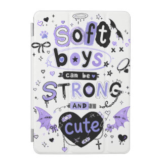 Soft Boys Can Be Strong And Cute Lavender Pastel iPad Mini Cover