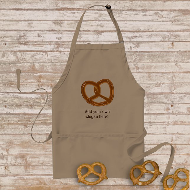 Soft Bread Pretzel Twist German Style - Add Slogan Adult Apron (Creator Uploaded)