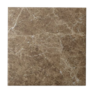 Soft Brown Faux Stone 4.5 and 6 inch Ceramic Tile