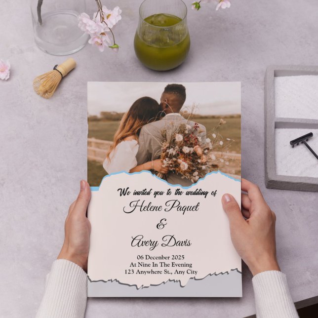 Soft Brown Minimalist Wedding Reception Invitation (Creator Uploaded)