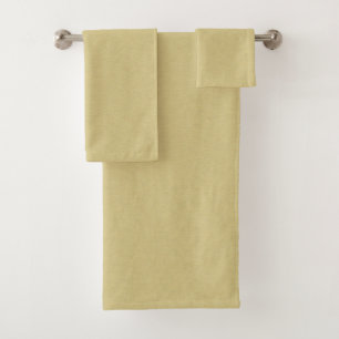 Soft Brushed Gold Bath Towel Set