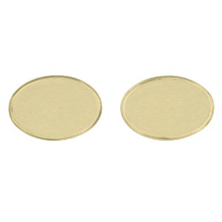 Soft Brushed Gold Gold Finish Cuff Links