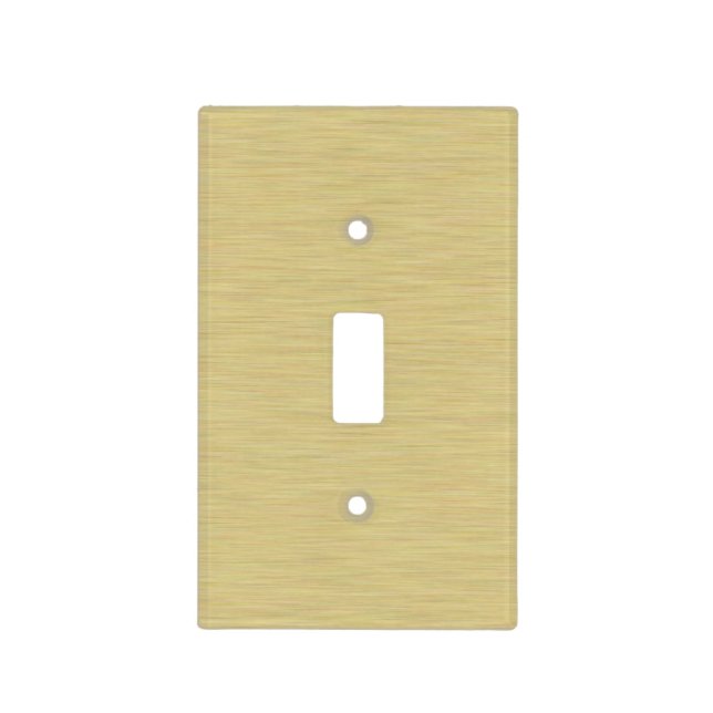 Soft Brushed Gold Light Switch Cover (Front)