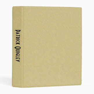 Soft Brushed Gold Mini Binder