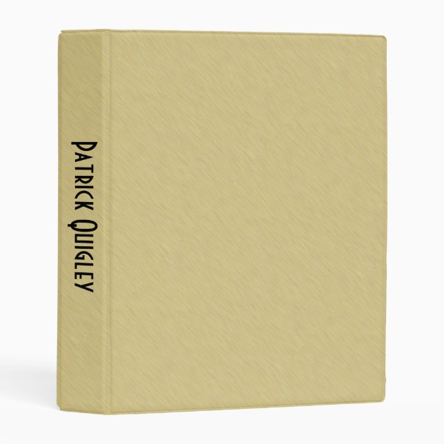Soft Brushed Gold Mini Binder (Front/Spine)