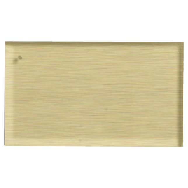 Soft Brushed Gold Table Card Holder (Front)