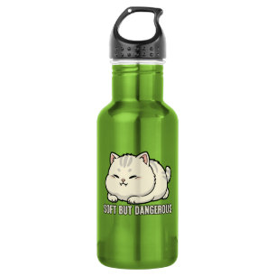 Soft But Dangerous Kitten Stainless Steel Water Bottle