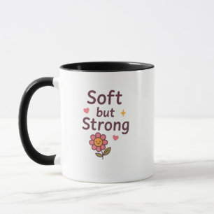 Soft but Strong – Cute Pastel Flower Mug