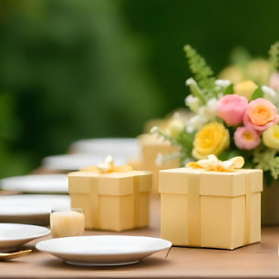 Soft Butter Yellow #F6E7B8 Wrapping Paper