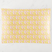Soft Butter Yellow Flower Petal Pattern
