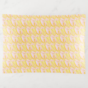 Soft Butter Yellow Flower Petal Pattern Trinket Tray