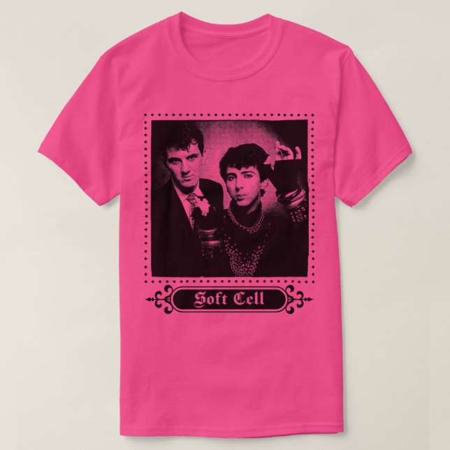 Soft Cell Punksthetic Synthwave Fan Design T-Shirt (Design Front)