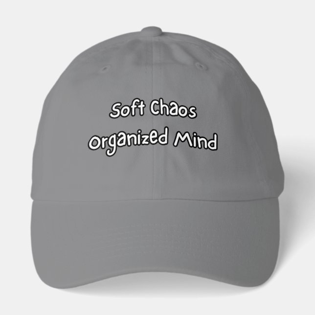 soft chaos organized mind hat (Front)