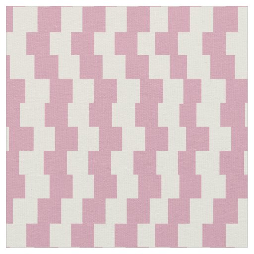 Soft Checkerboard Pattern in Rosa and Cream Fabric