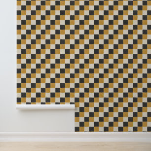 Soft Checkerboard Stripes & Checks Peel and Stick Wallpaper