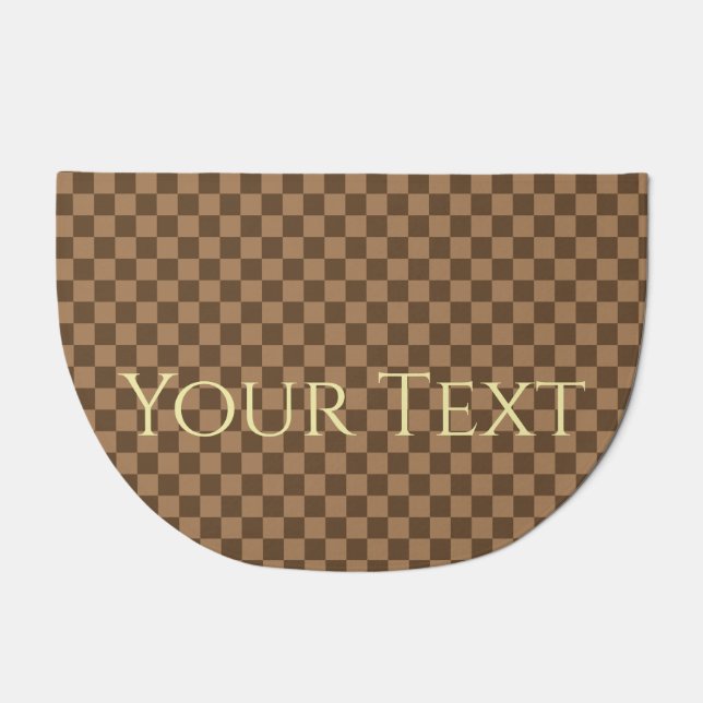Soft Chocolate Squares Doormat (Front)