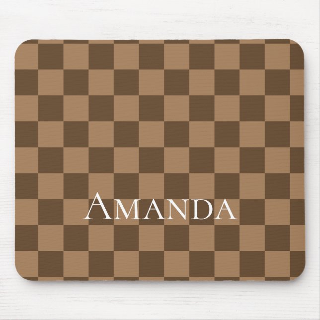 Soft Chocolate Squares Mouse Pad (Front)