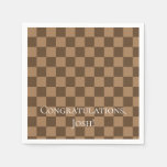 Soft Chocolate Squares Napkins