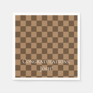 Soft Chocolate Squares Napkins