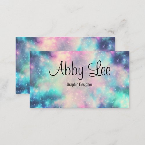 Soft cloud nebula space galaxy business card