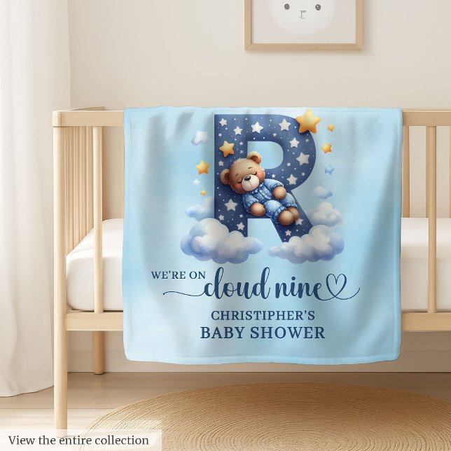 Soft Cloud Nine Blanket Letter R Personalized Boy (Soft Cloud Nine Blanket Letter R Personalized Boy)