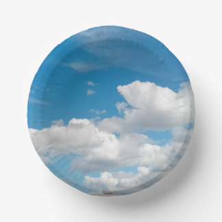 Soft clouds paper bowls