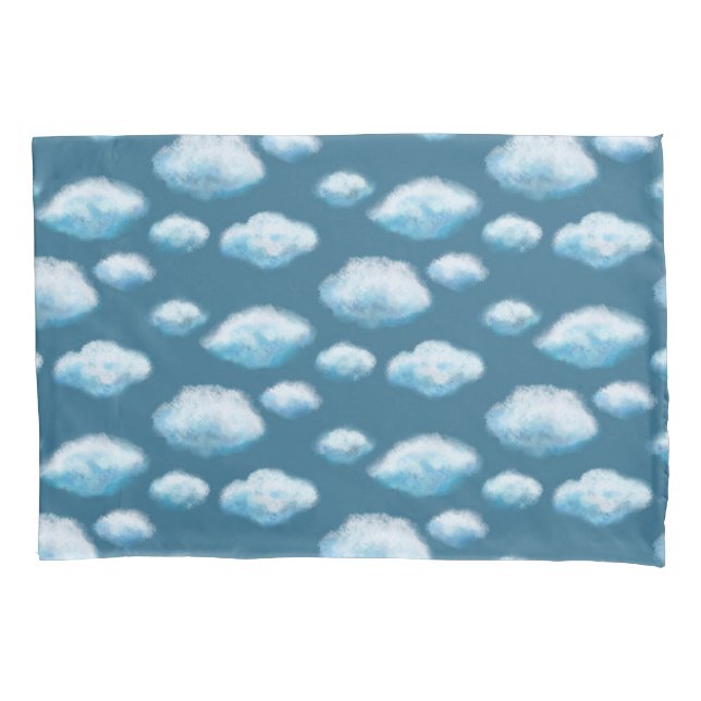 Soft clouds  pillow case (Front)